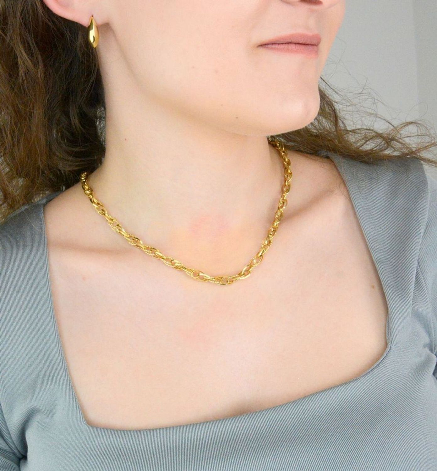 Naszyjnik złoty kolia damska podwójne oczka złoto próba 585, DIA-NSZ-KO 1416. Złoty naszyjnik (1).jpg